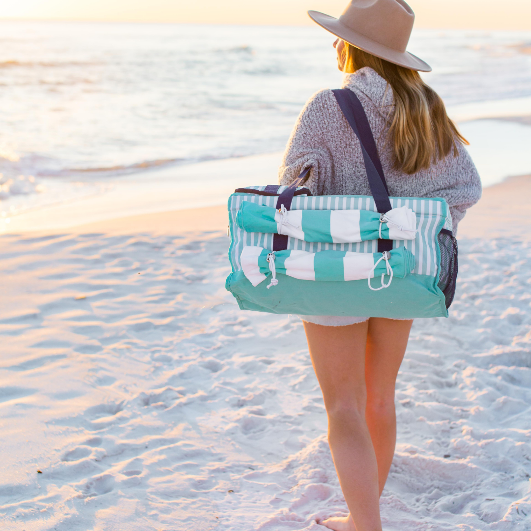 Beach bag orders and hat set